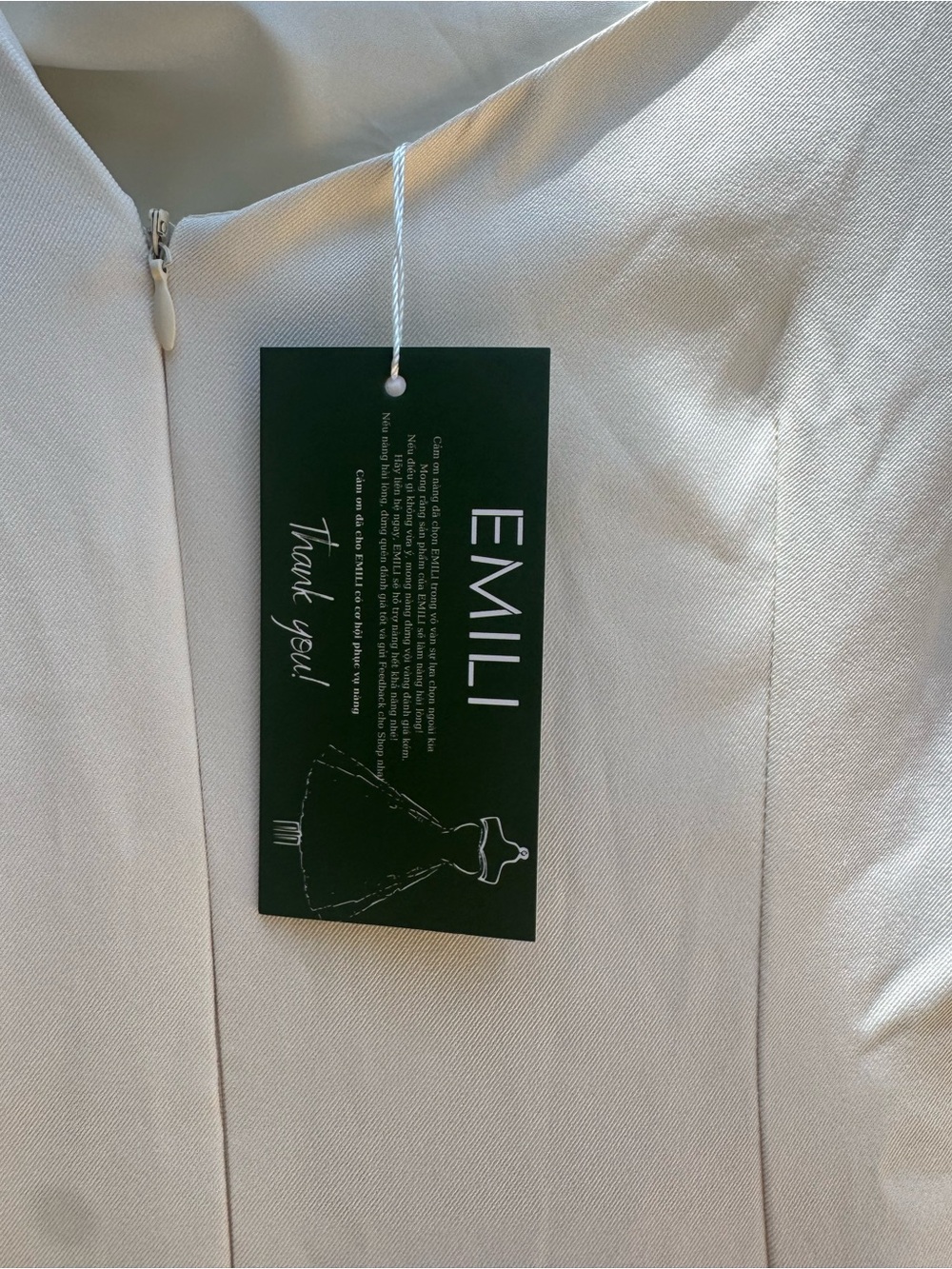 NWT EMILI Ivory Draped Midi Dress | Elegant Ruched Cocktail Dress - Picture 3 of 4